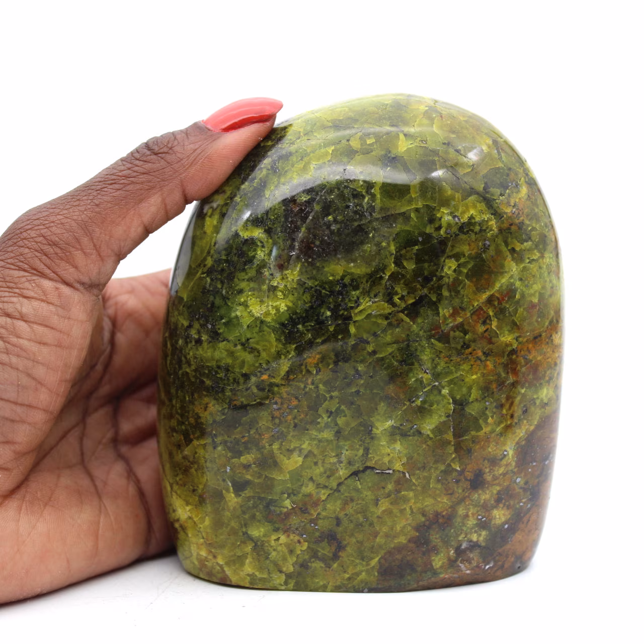 Polished Green Opal Stone