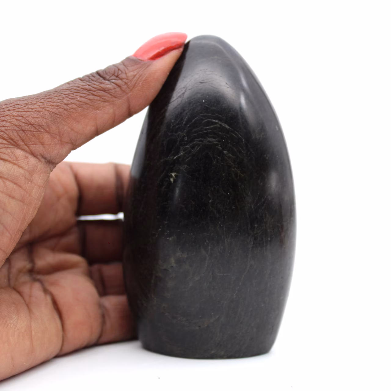 Polished diopside stone