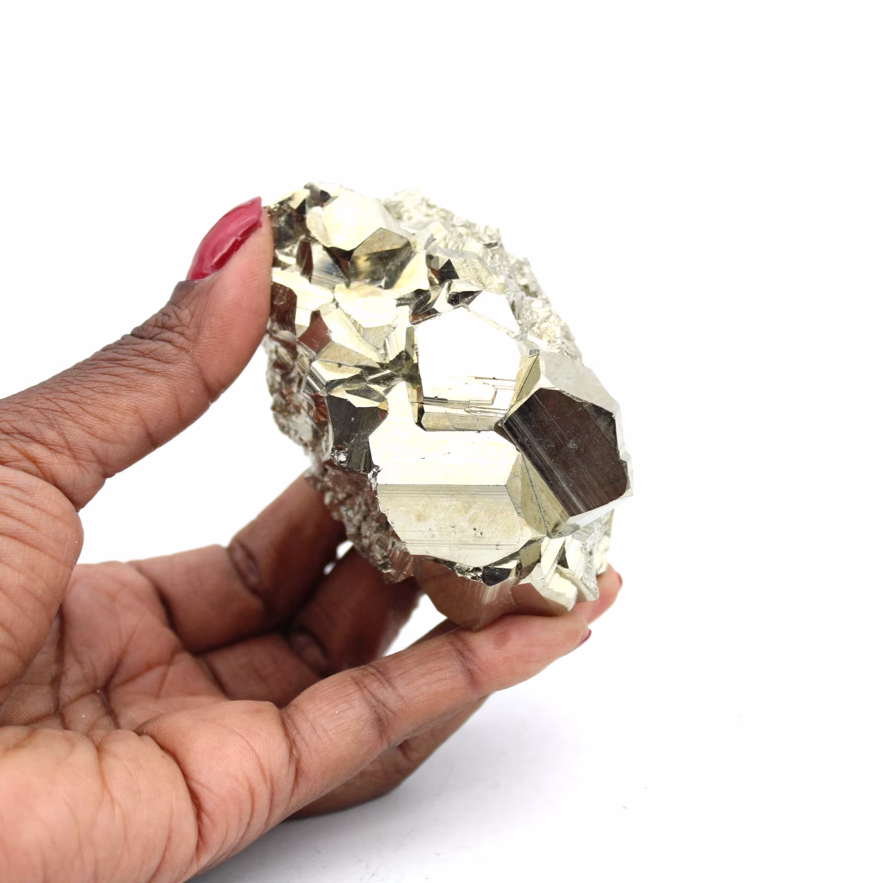 Pyrite crystals