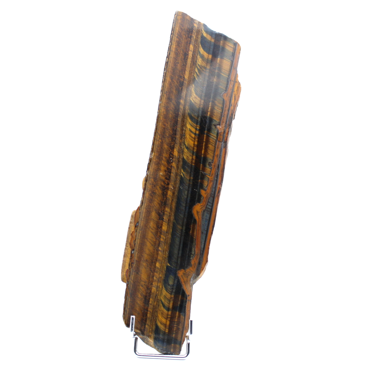 Polished tiger's eye rock