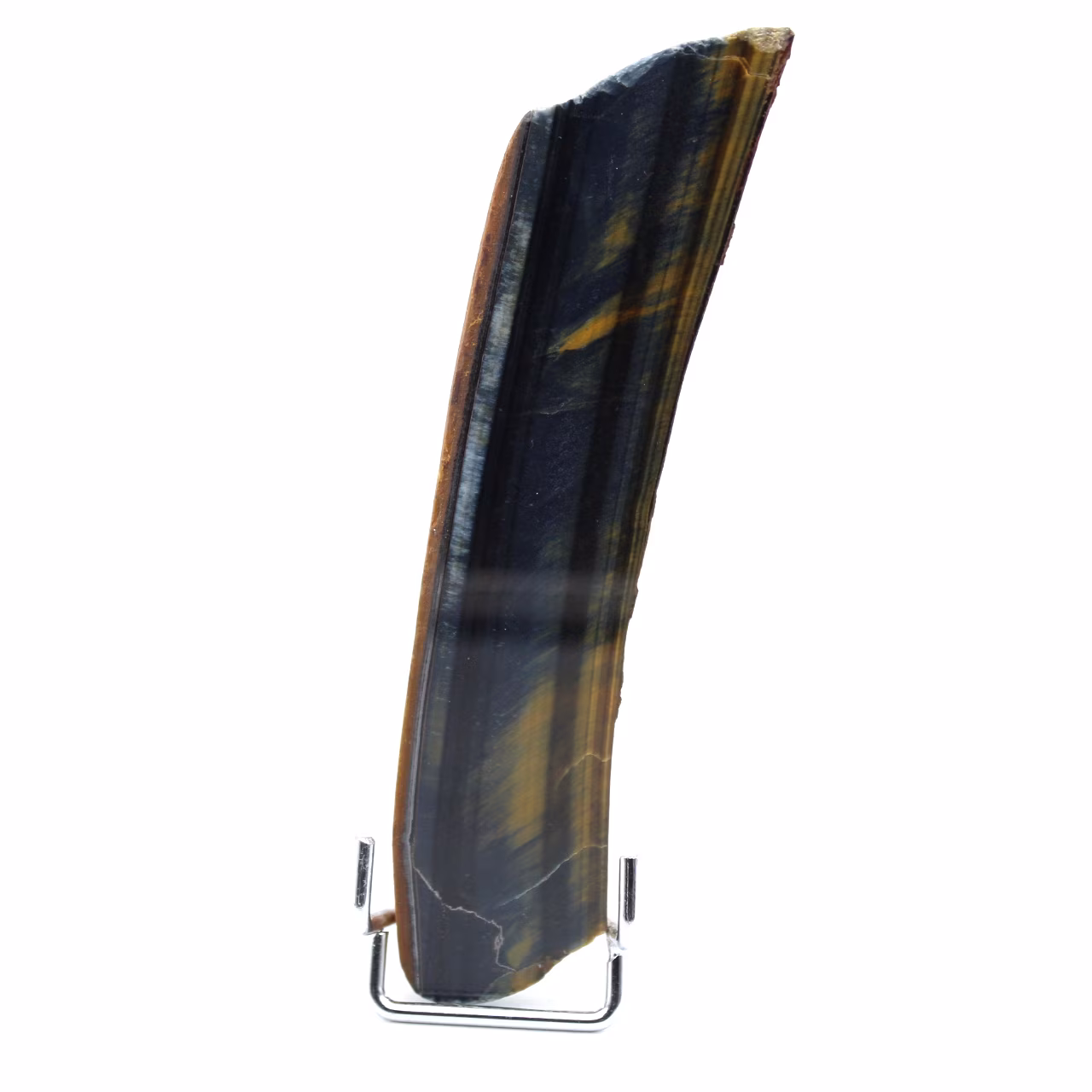 Polished tiger eye plate