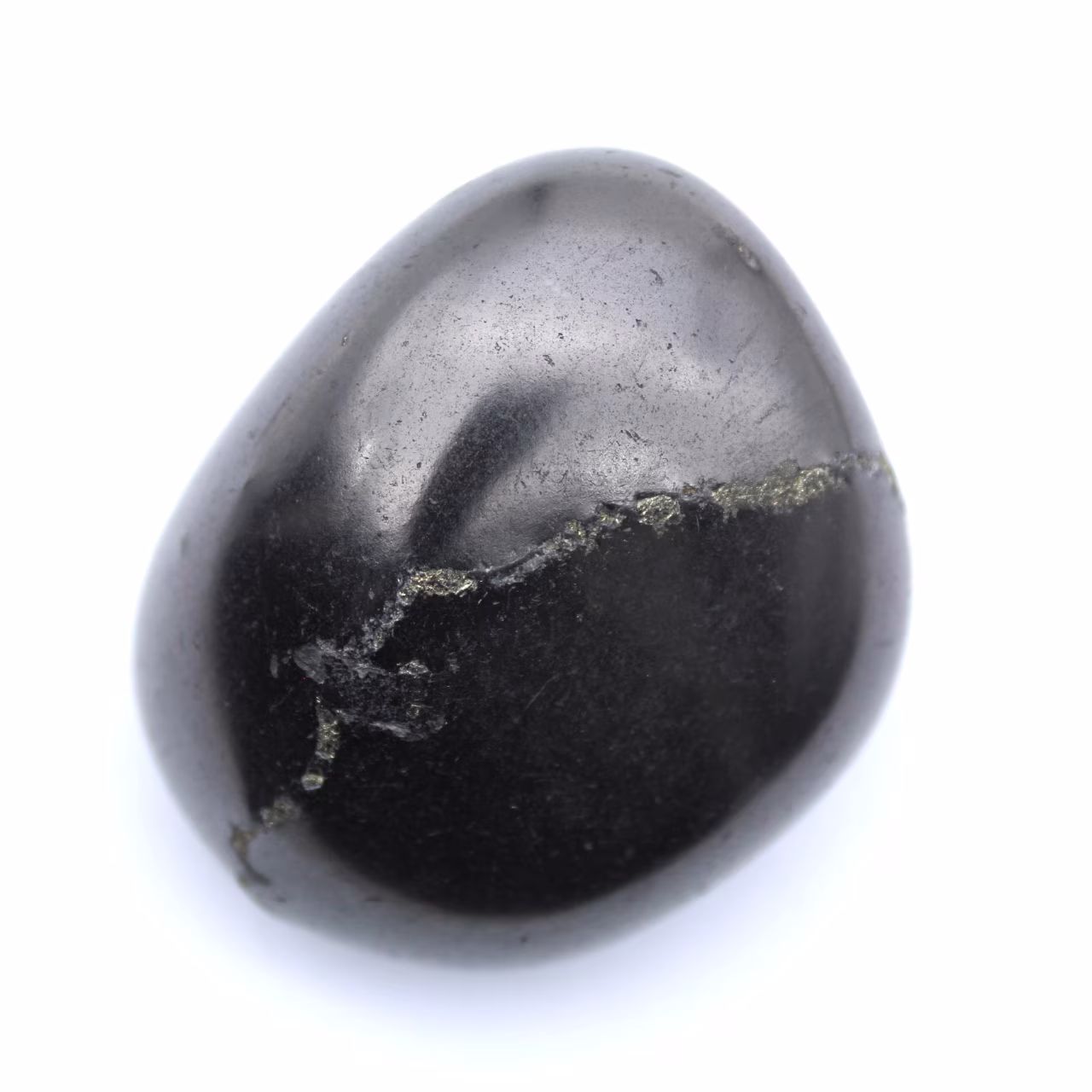 Shungite polished rock