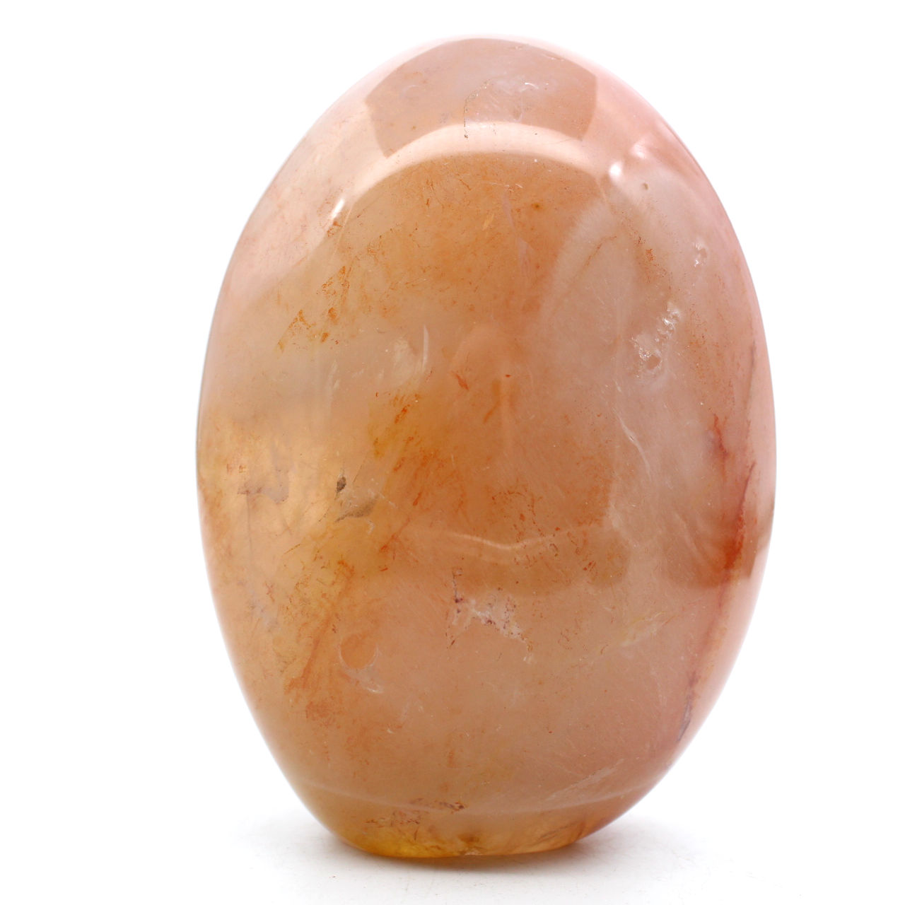 Natural ornamental red quartz