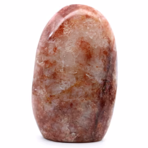 Polished rock in red quartz