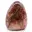 Polished rock in red quartz — 9