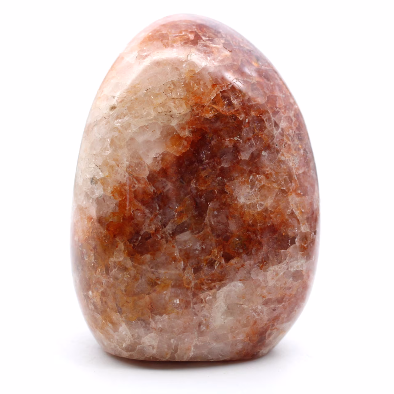 Polished red quartz