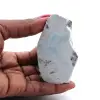 Semi-polished larimar plaque - 0