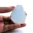 Semi-polished larimar plaque