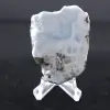 Semi-polished larimar plaque - 1