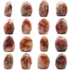 Polished rock in red quartz - 0