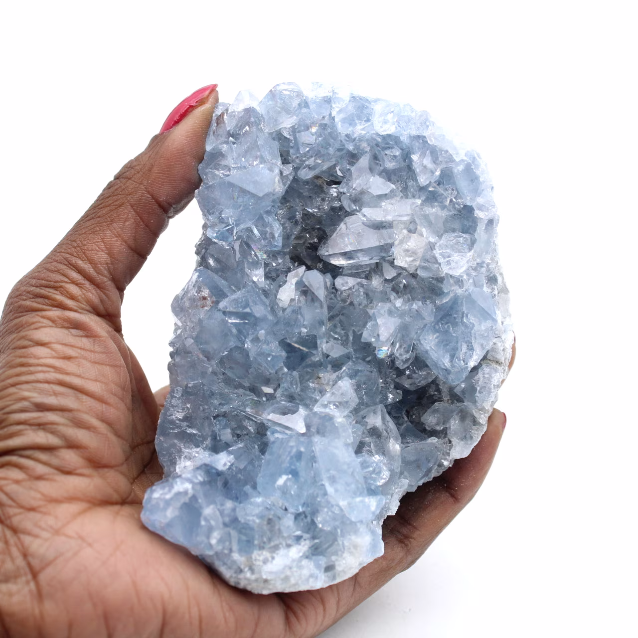Raw celestite on gangue