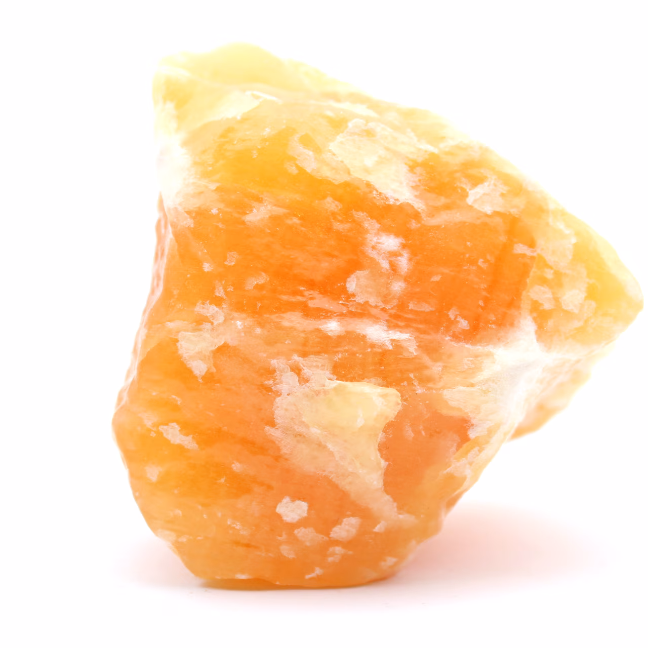 Orange calcite stone