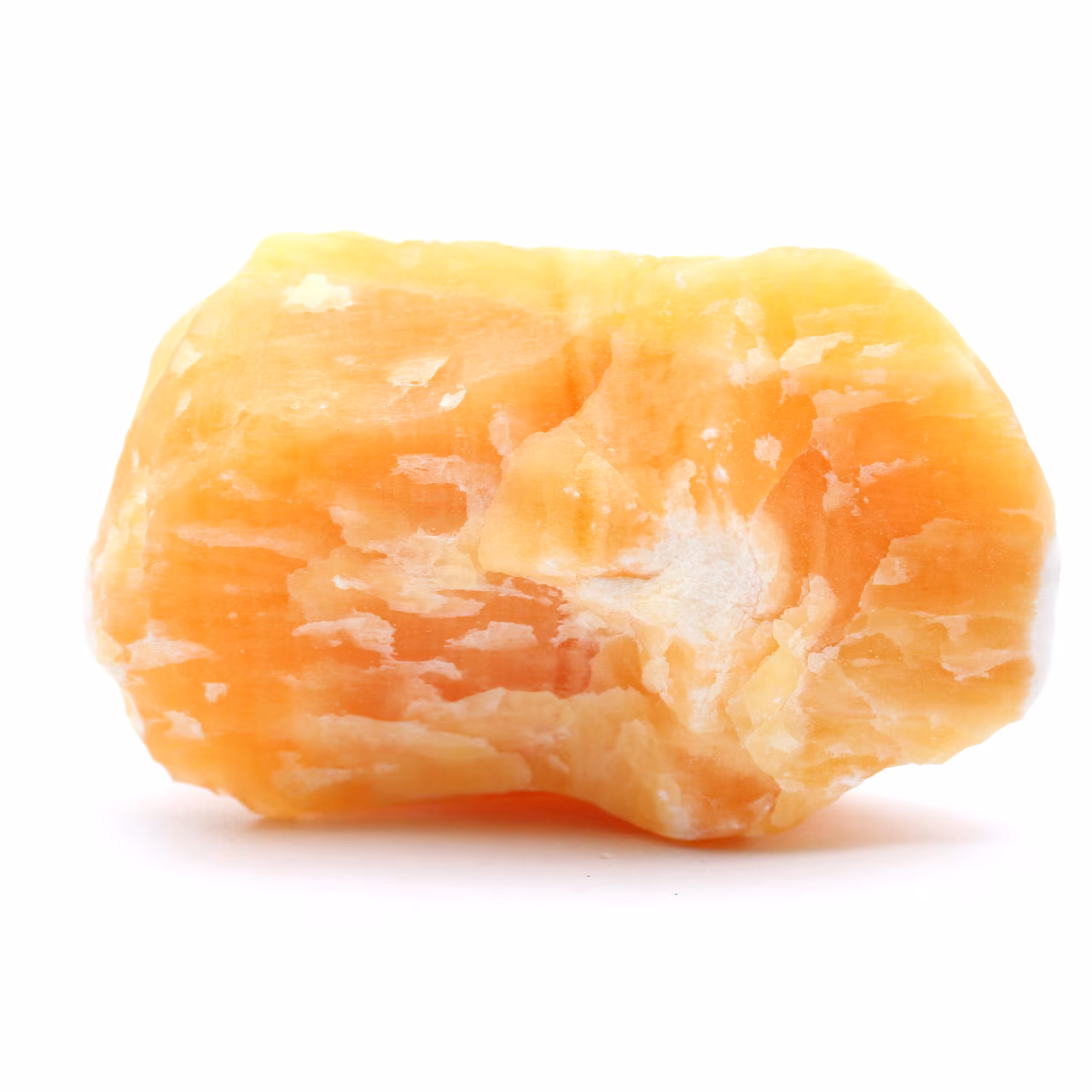 Orange calcite stone