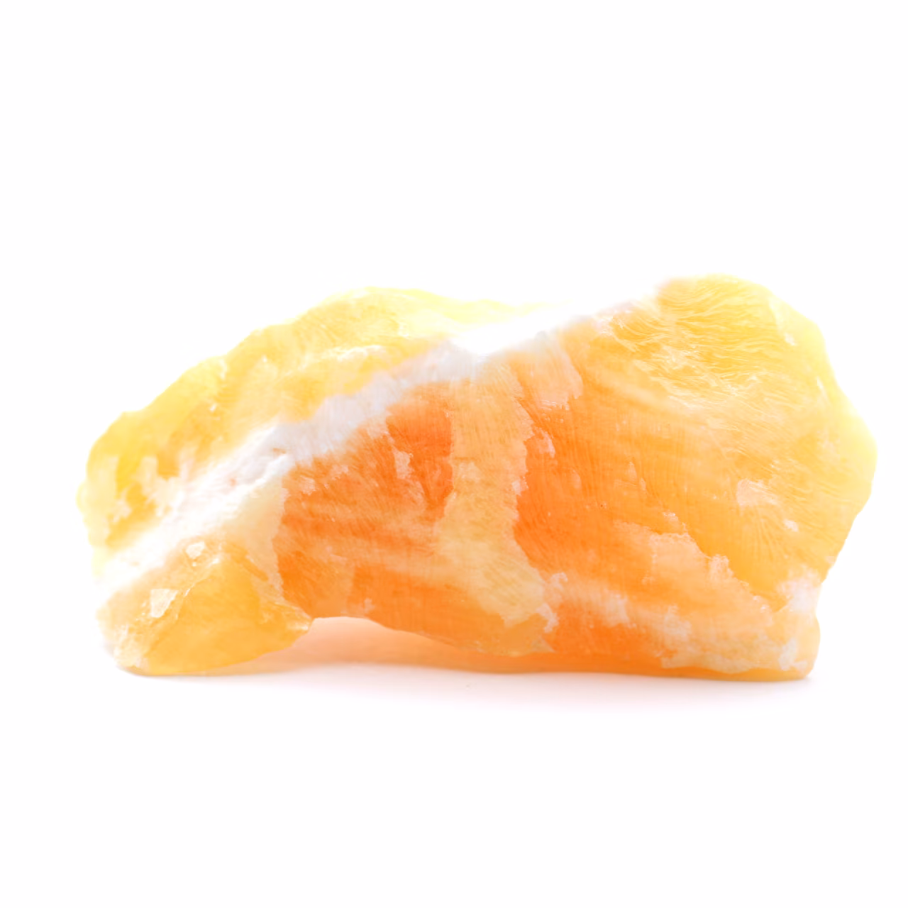 Orange calcite stone