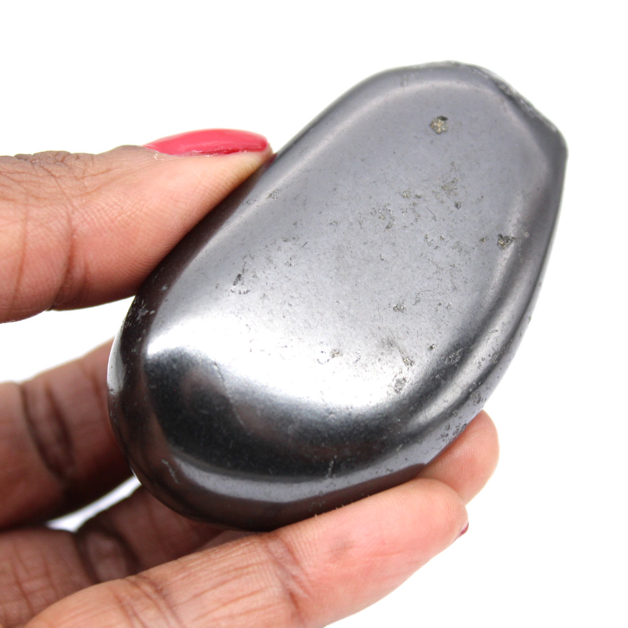 Ornamental polished shungite
