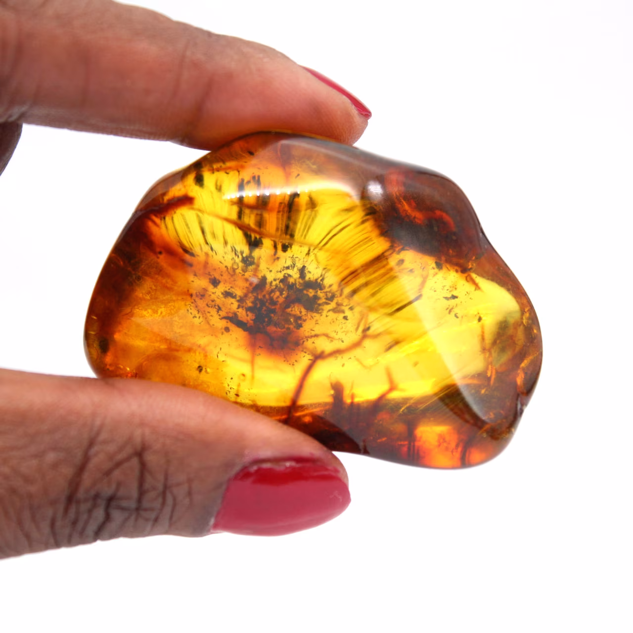Natural yellow amber