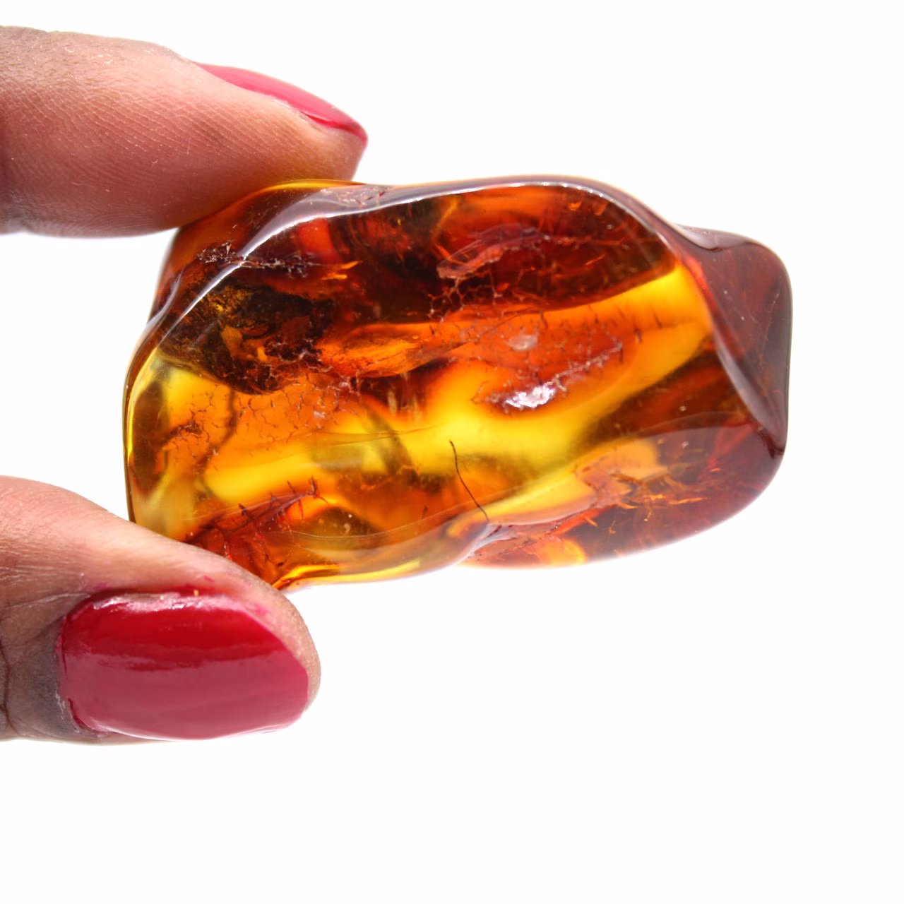 Natural yellow amber