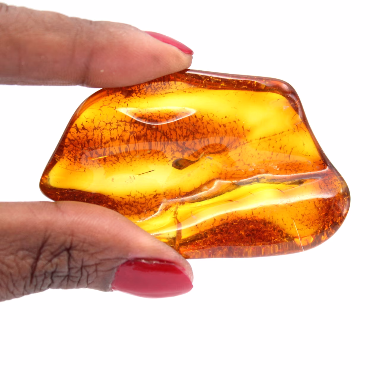 Yellow fossil amber