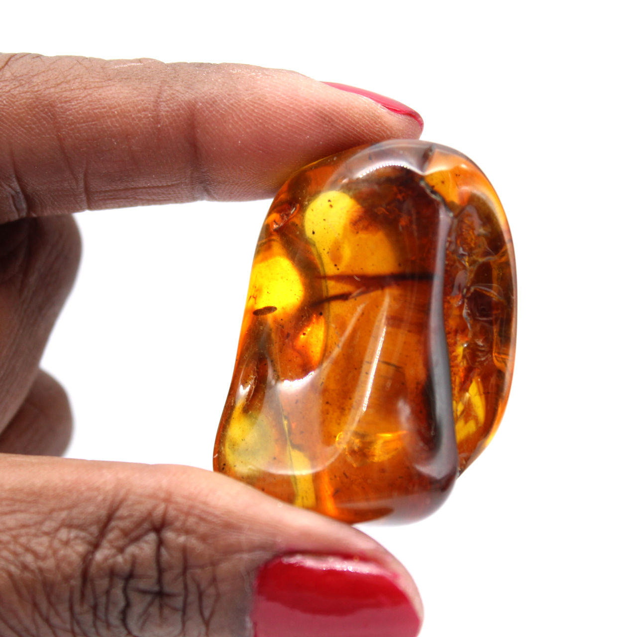 Polished amber
