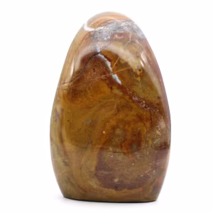 Polished polished jasper stone