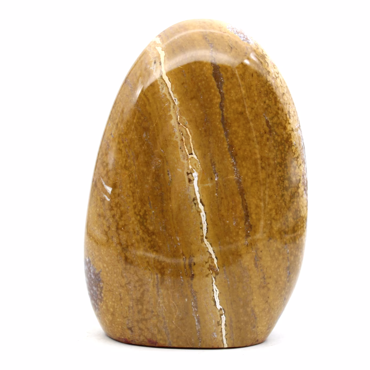 Free form in polished jasper stone