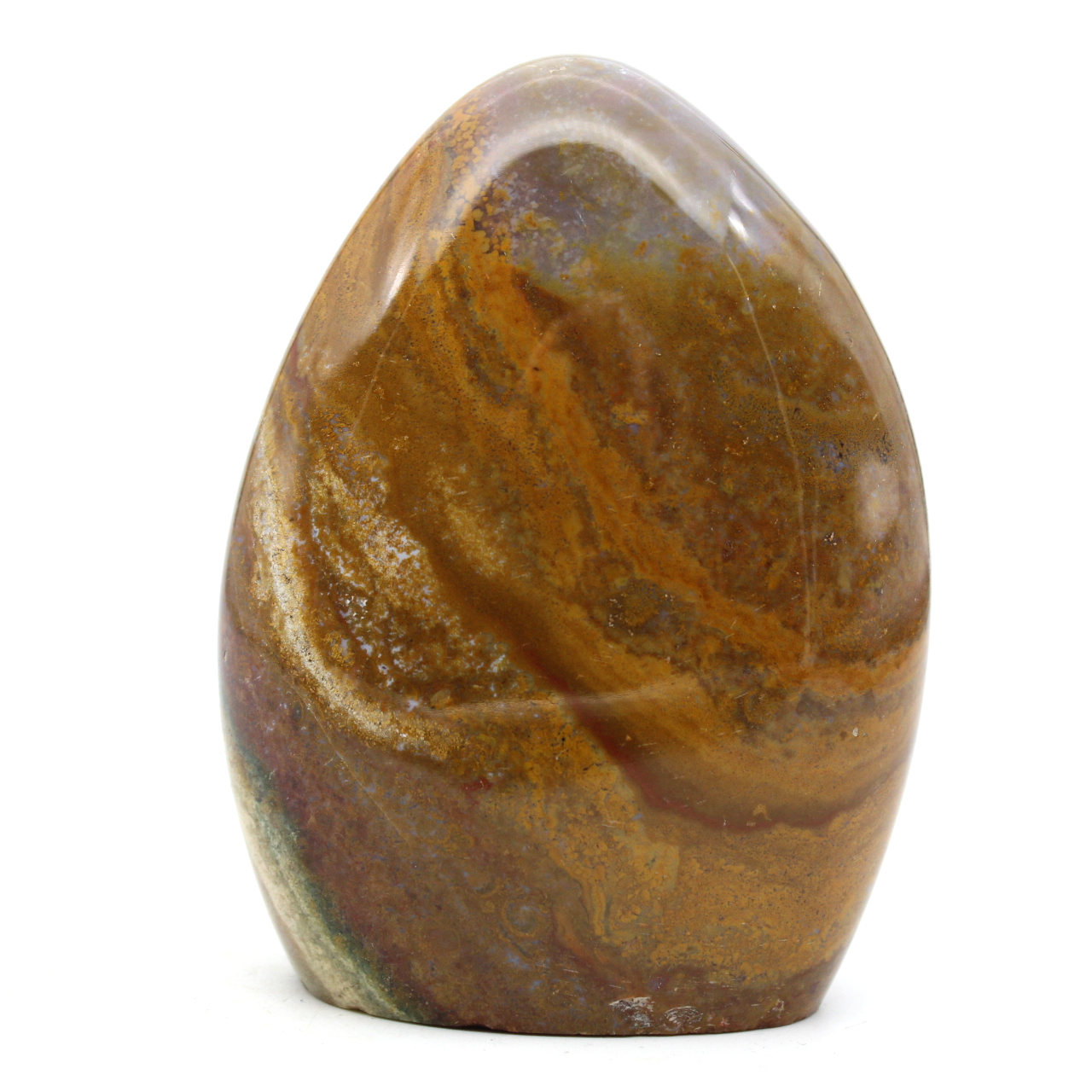 Polished jasper stone