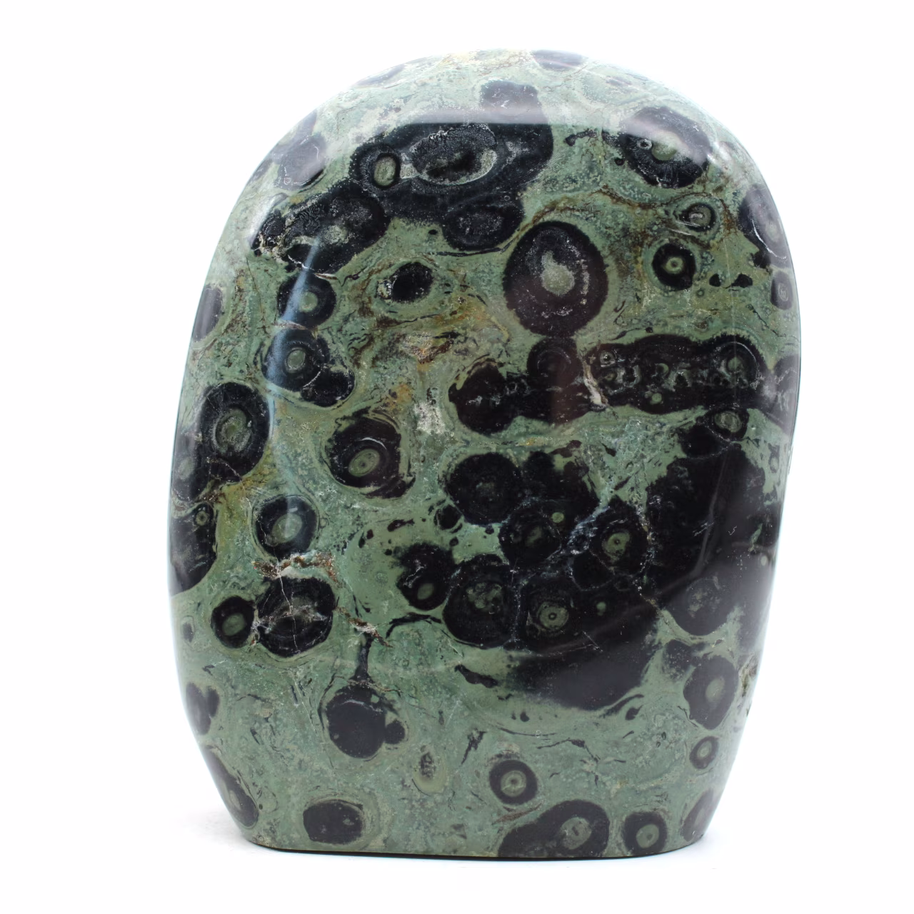 Block of polished kambamba jasper