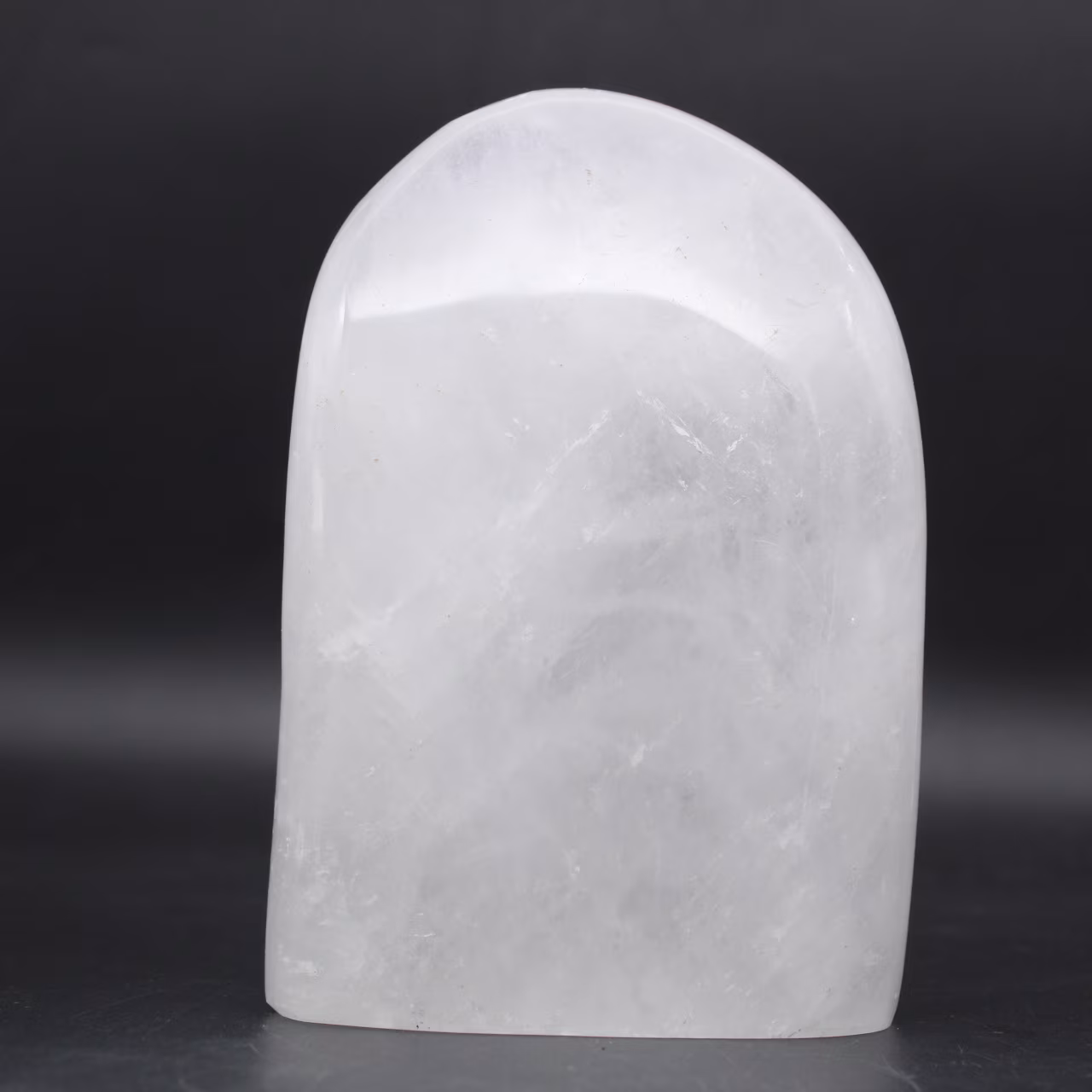 Polished rock crystal stone
