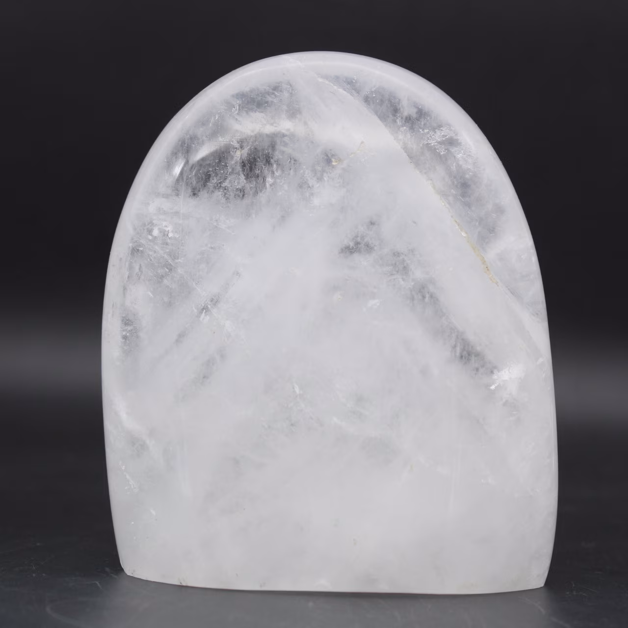 Polished rock crystal from madagascar