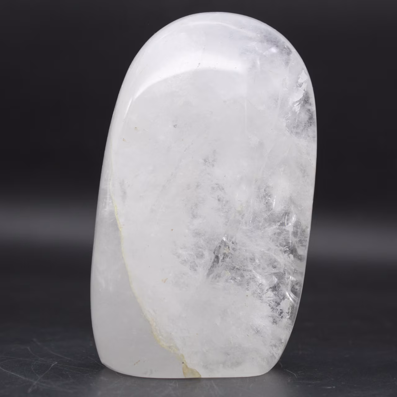 Decorative stone in polished rock crystal