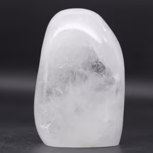 Polished rock crystal from madagascar