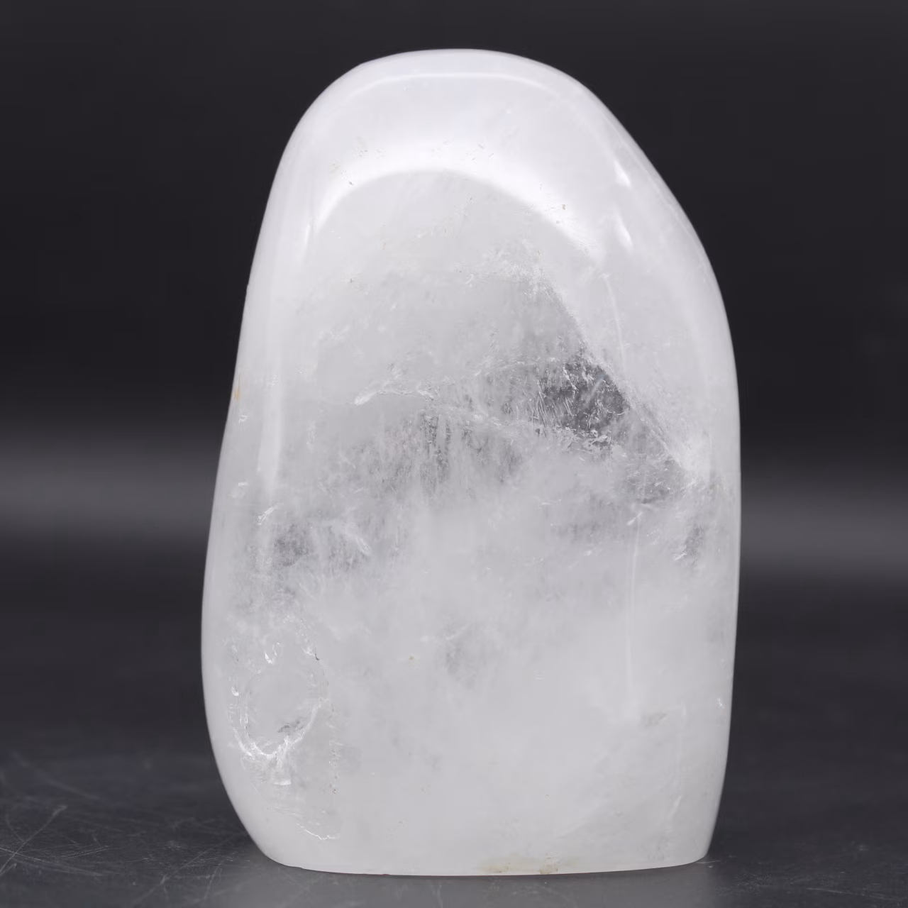 Polished rock crystal from madagascar