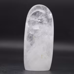 Decorative polished rock crystal