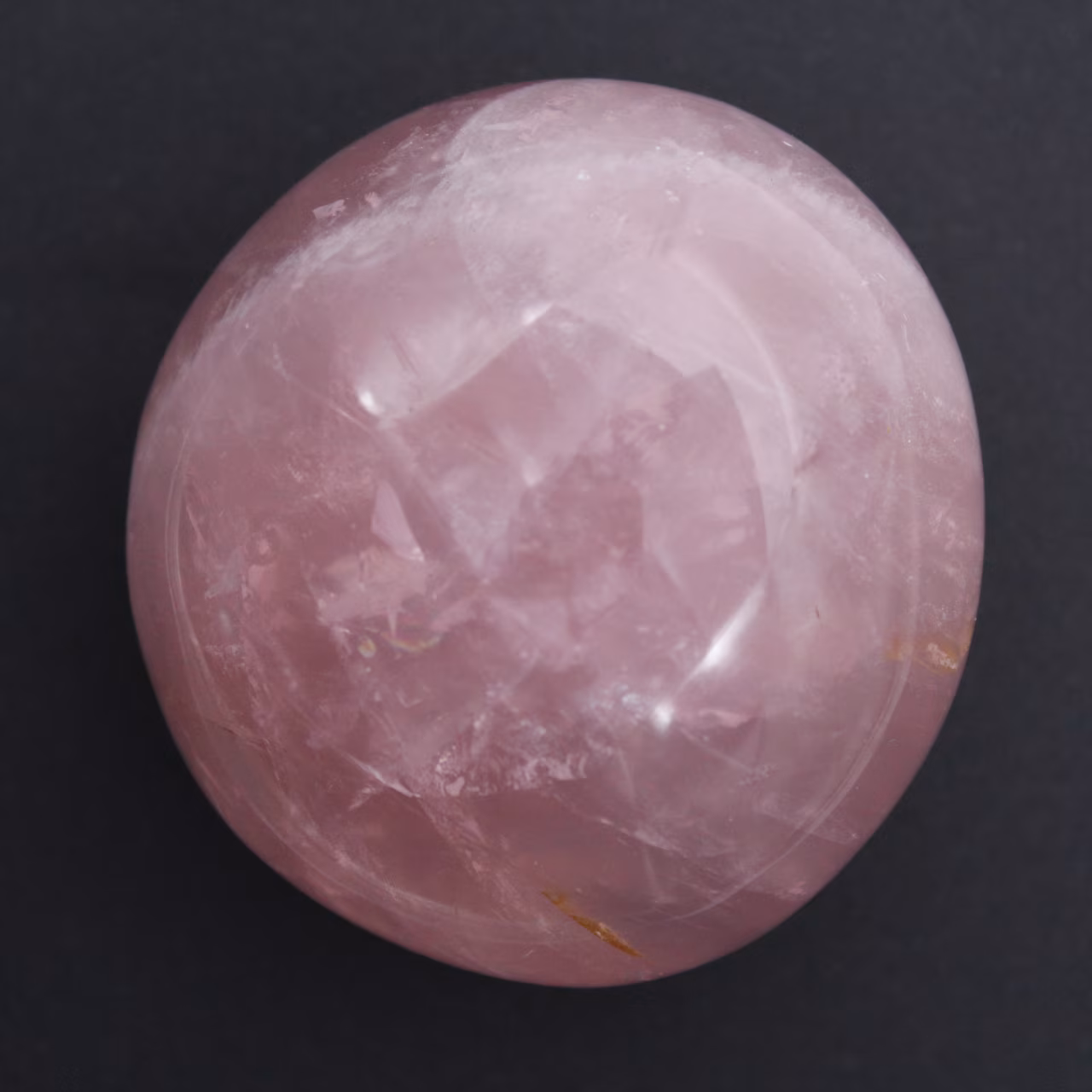 Rose quartz pebble