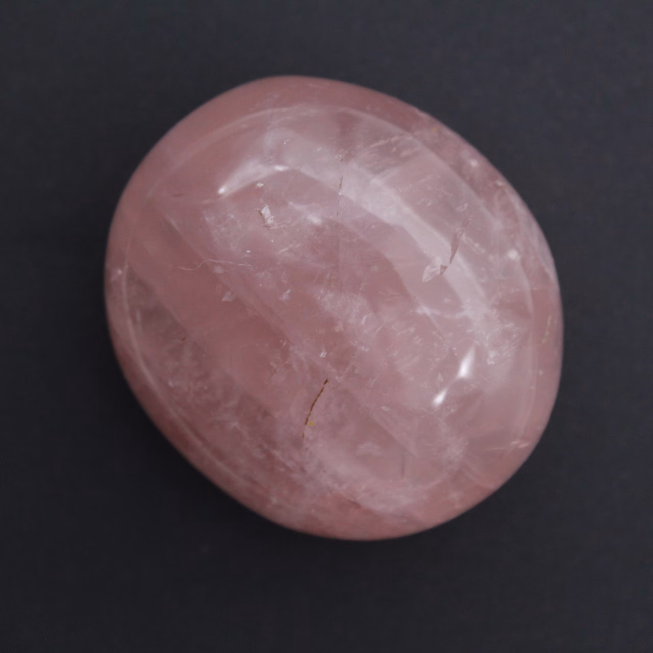 Rose quartz pebble