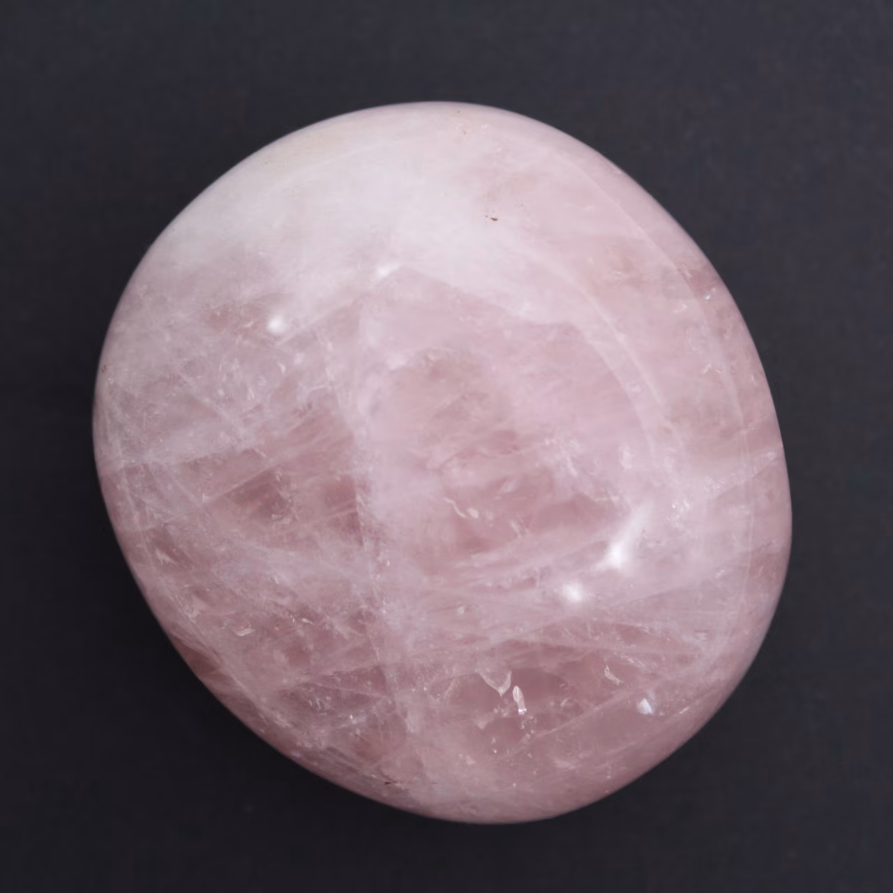 Rose quartz pebble