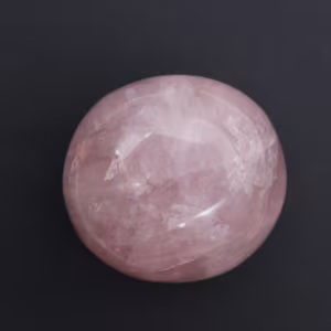 Rose quartz pebble