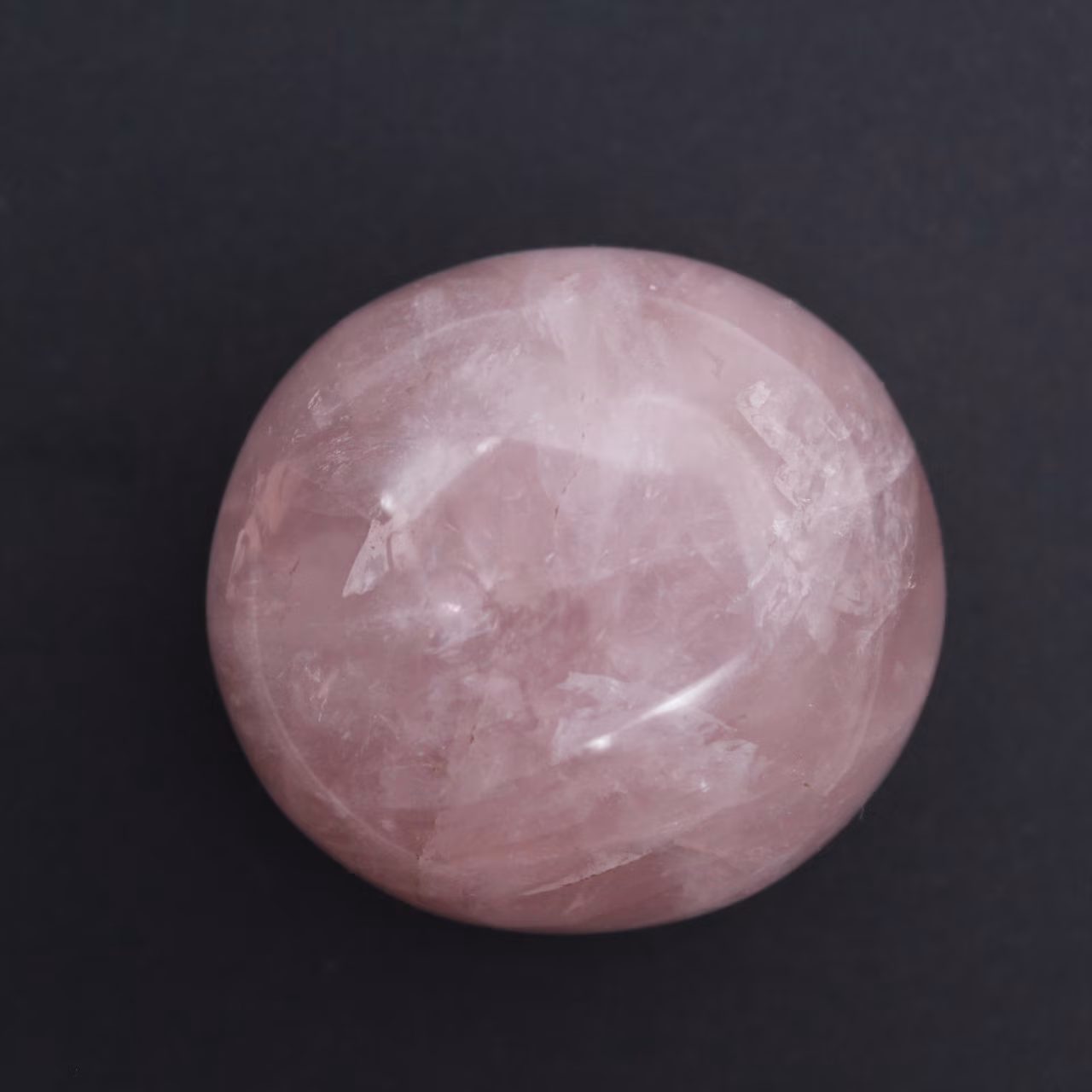 Rose quartz pebble