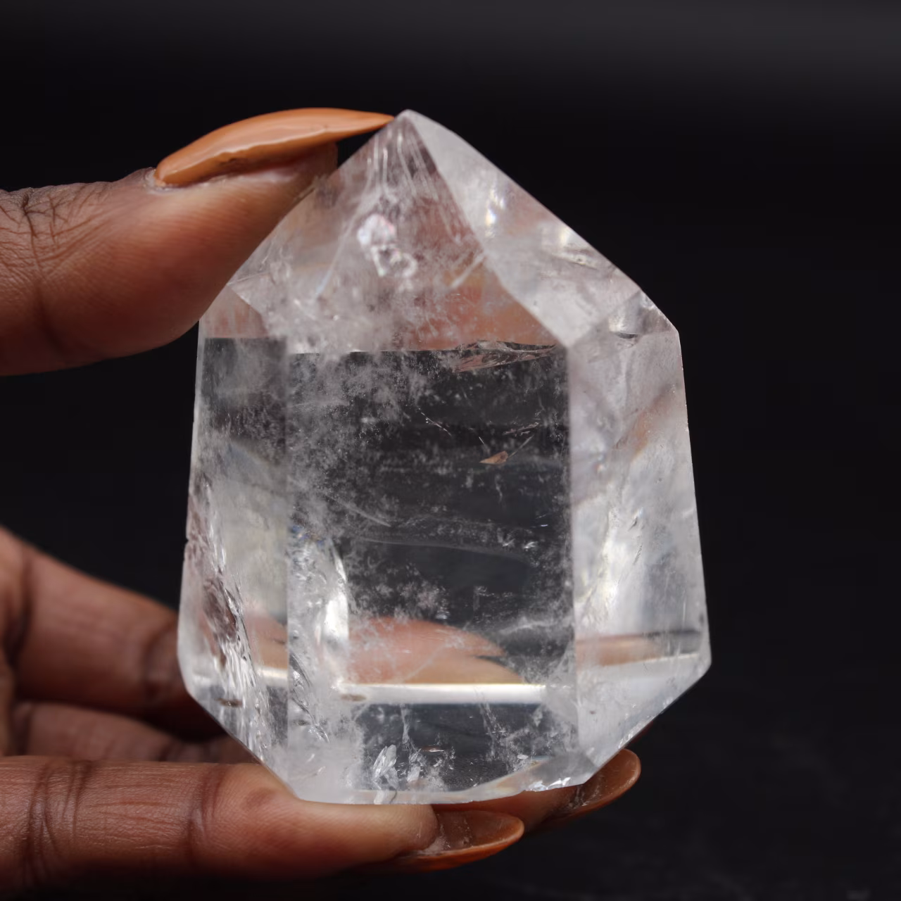Quartz prism rock crystal
