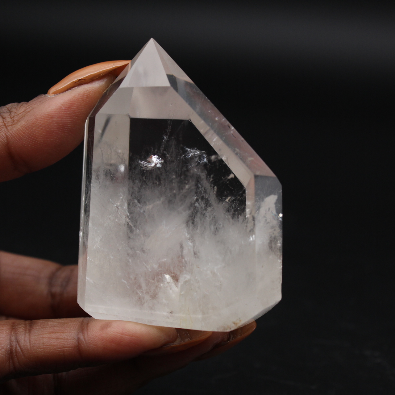 Rock crystal prism