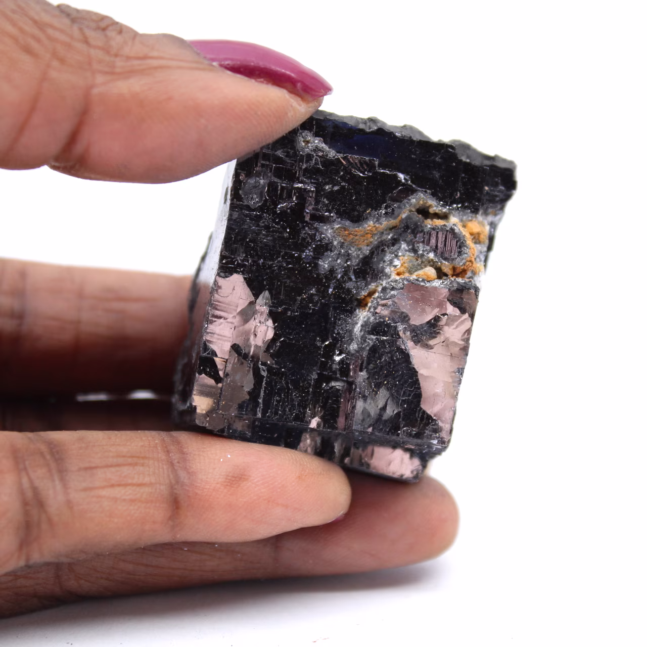Raw galena crystallization