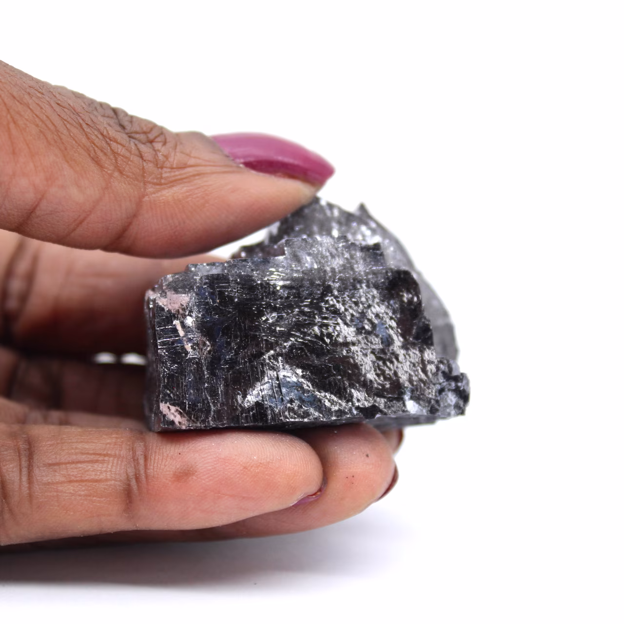 Raw galena crystallization