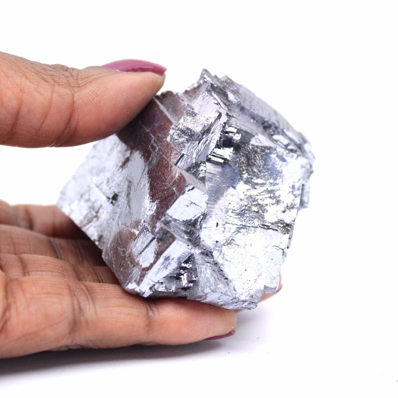 Raw galena crystallization