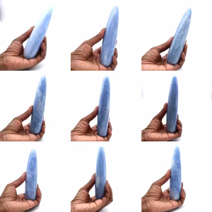 Blue calcite stick