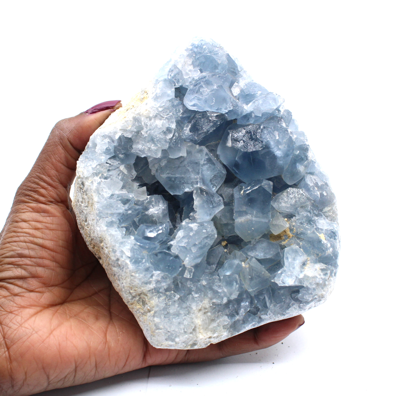 Celestite from Madagascar crystallized
