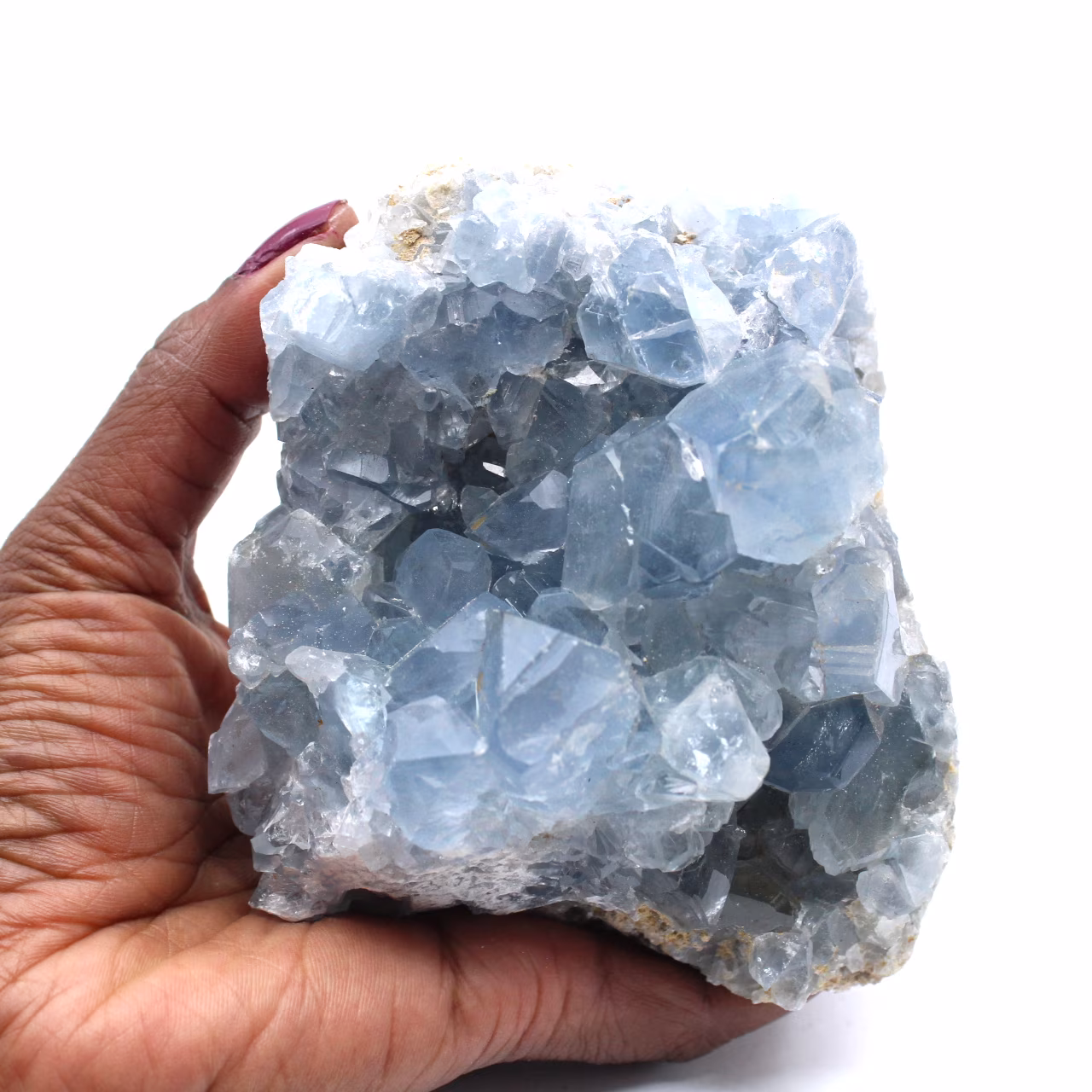 Celestite from Madagascar in crystals