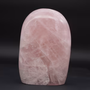 Free form rose quartz