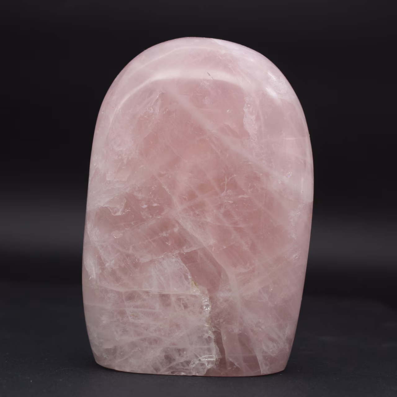 Free form rose quartz