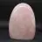 Polished rose quartz