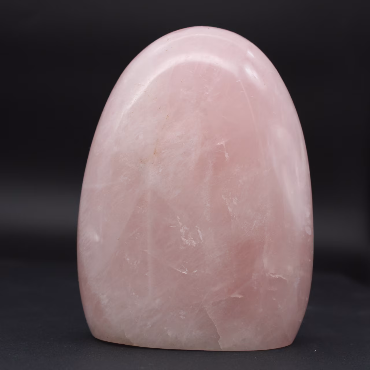 Polished rose quartz